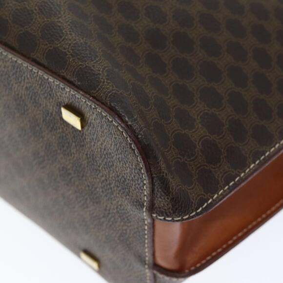 CELINE Macadam Canvas Hand Bag Pvc Brown - Picture 16 of 16